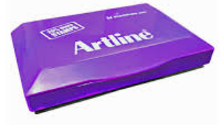 Artline stamp pad (Medium  Violet  Pack of 5)